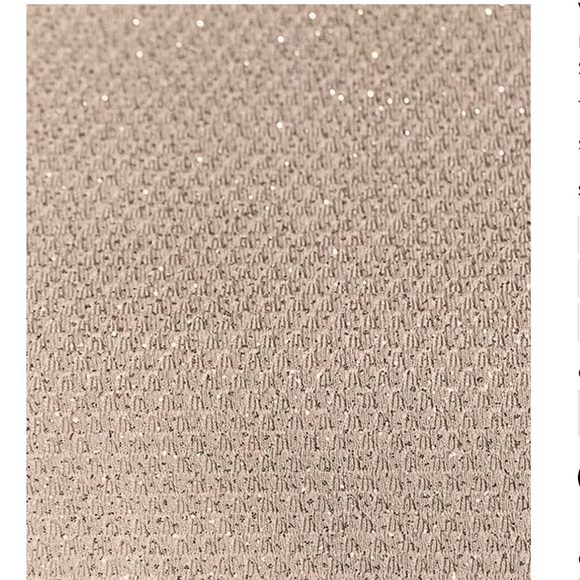 BRAND NEW - Off-the-Shoulder Glitter Metallic Knit Sheath Cocktail Dress - Picture 3 of 3